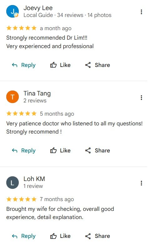 Dr Lim Wei Juan Review