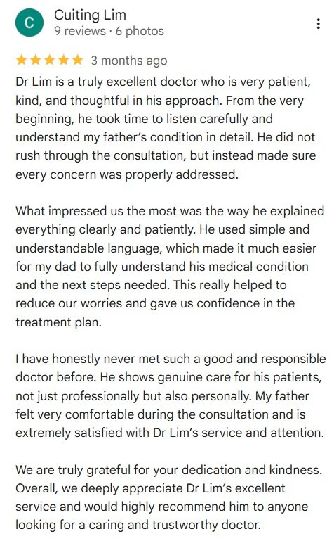 Dr Lim Wei Juan Review